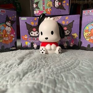 NWOT Pochaco piggy Bank Cute Black and White